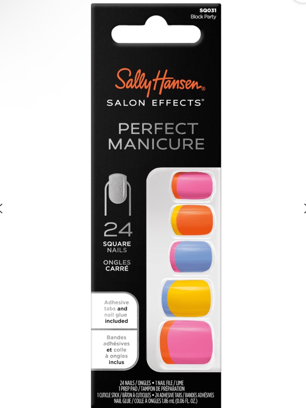 Sally Hansen Perfect Manicure Colorful Square Nails